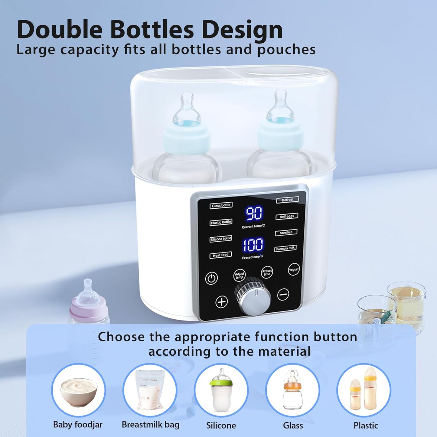 Portable 13-in-1 Baby Bottle Warmer