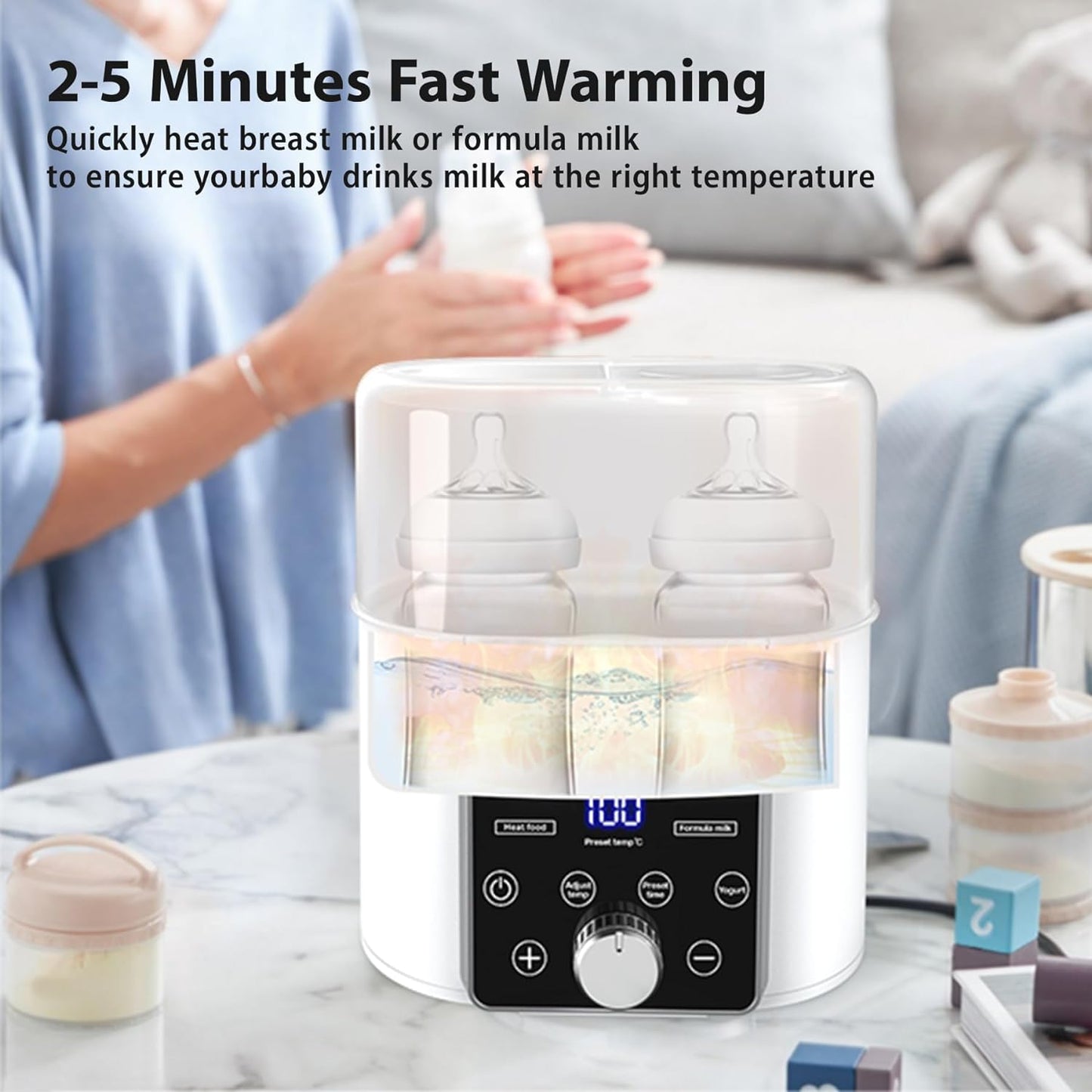 Portable 13-in-1 Baby Bottle Warmer