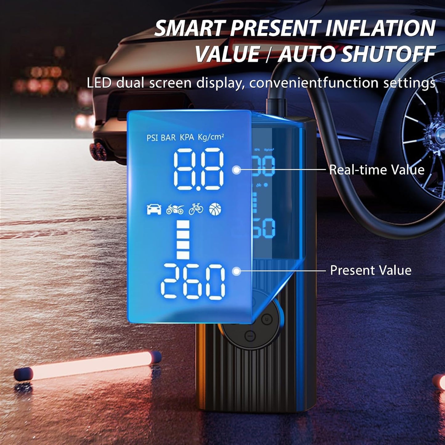 User Tire Inflator Portable Air Compressor